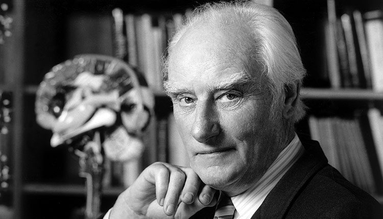 Francis Crick in partnership James Watson and others, unlocked the keys to understanding DNA. Photo: Marc Lieberman.