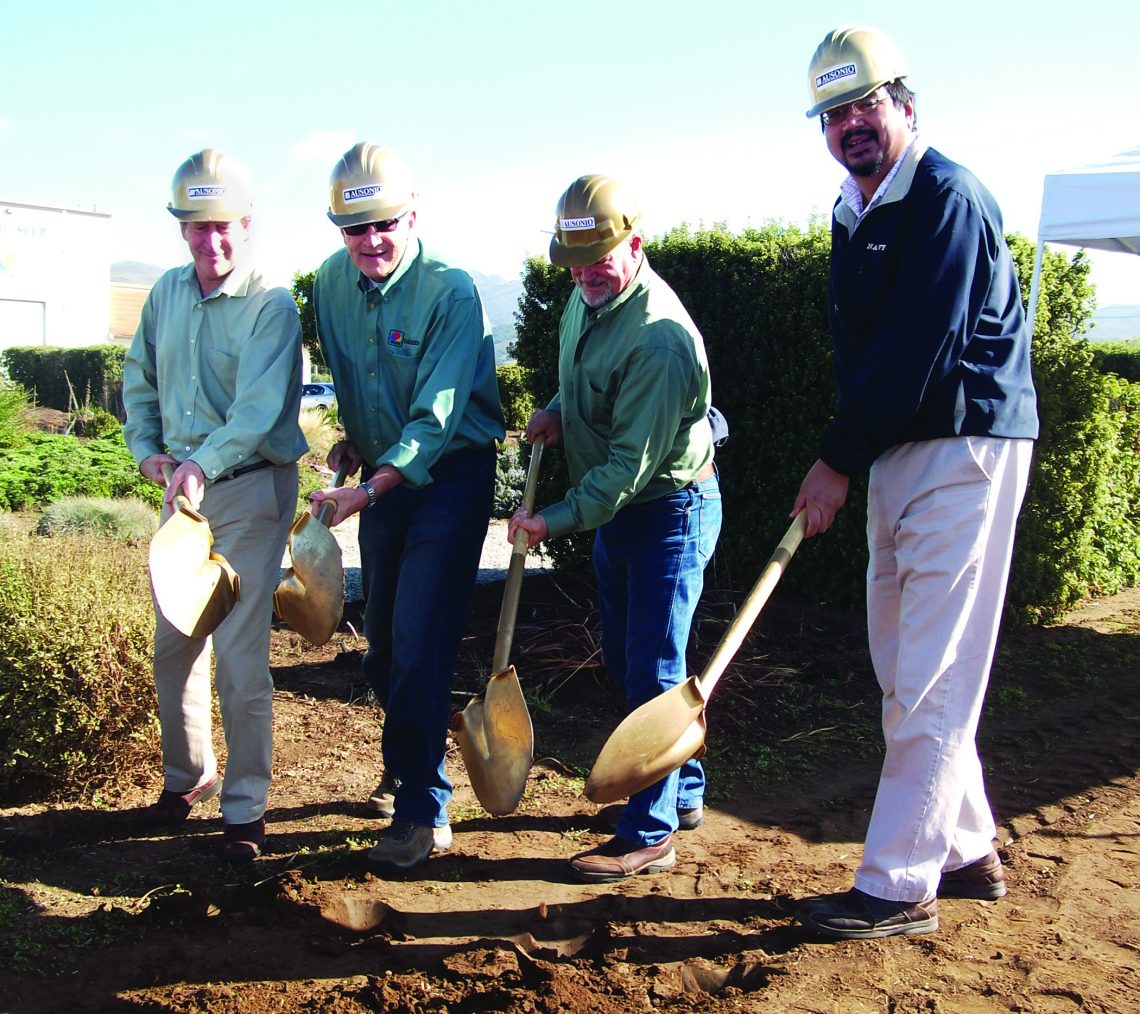 Left to right: Andrew Ausonio, President Ausonio Inc., Glen Marks, CFO American Takii, Inc., Steve Wily, GM/COO American Takii, Inc., Ignacio “Mog” Cabatu, VP/Senior Project Manager Ausonio, Inc.