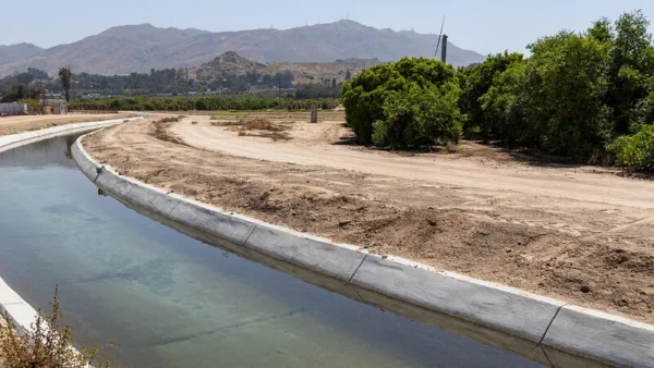 canal, water, California