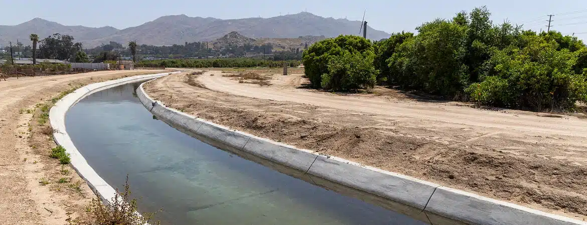 canal, water, California