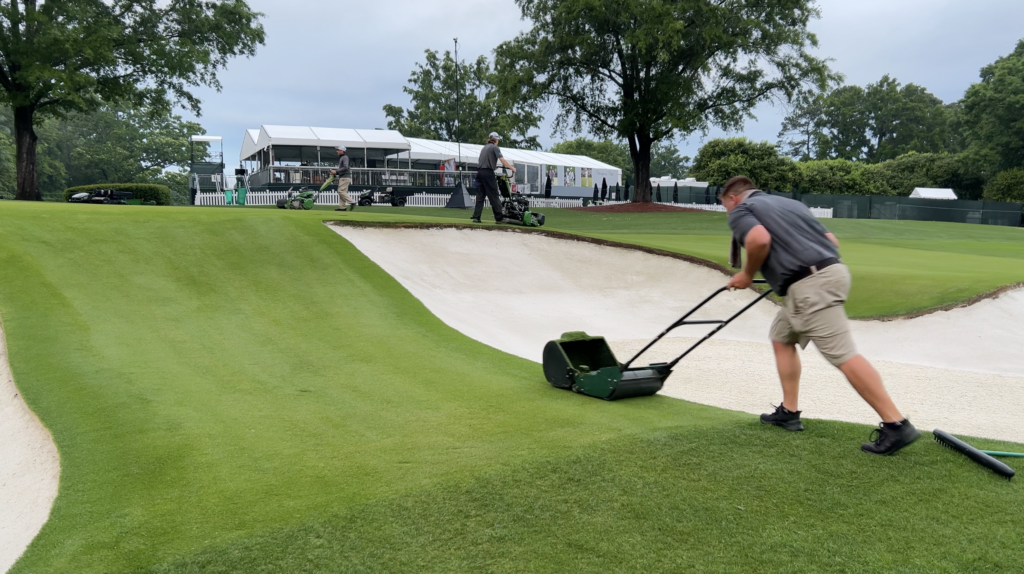 golf course, greens, mowing