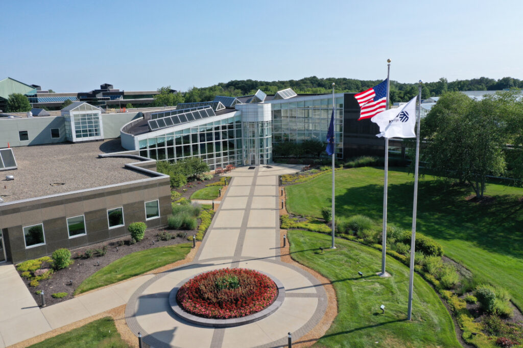 A photo of Corteva's U.S. headquarters located in Indiana.
