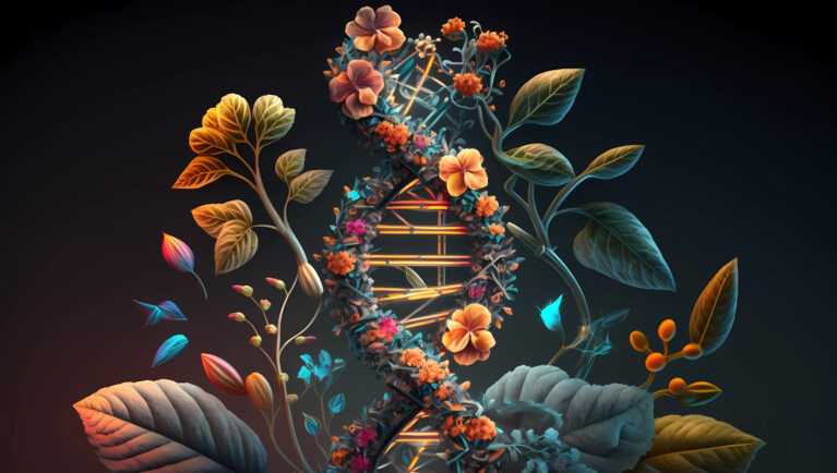 Abstract concept of genetic engineering