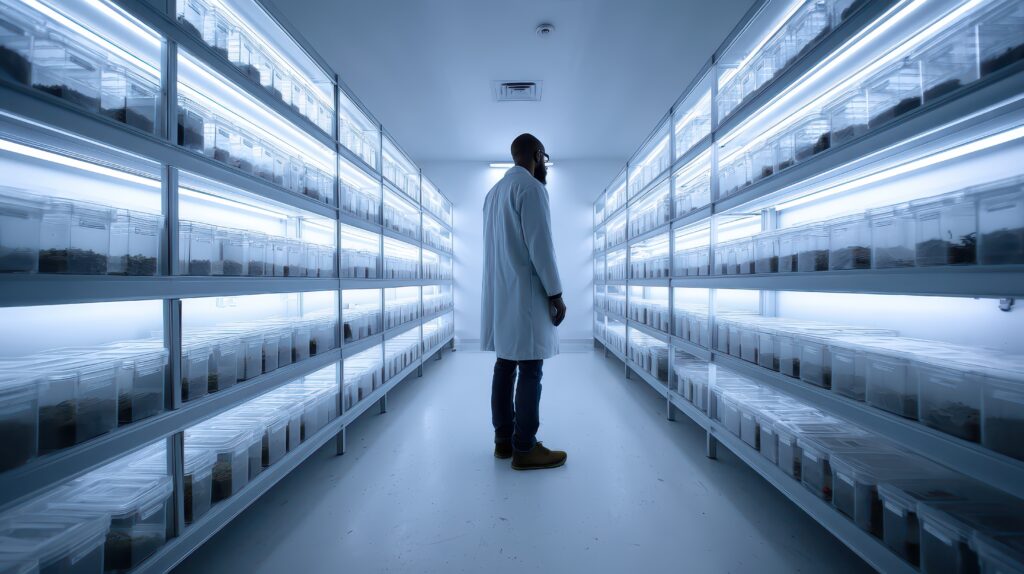scientist, seed bank, laboratory