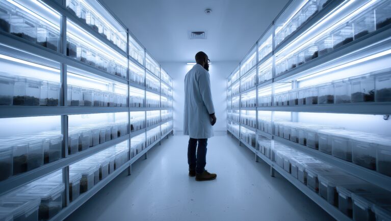 scientist, seed bank, laboratory