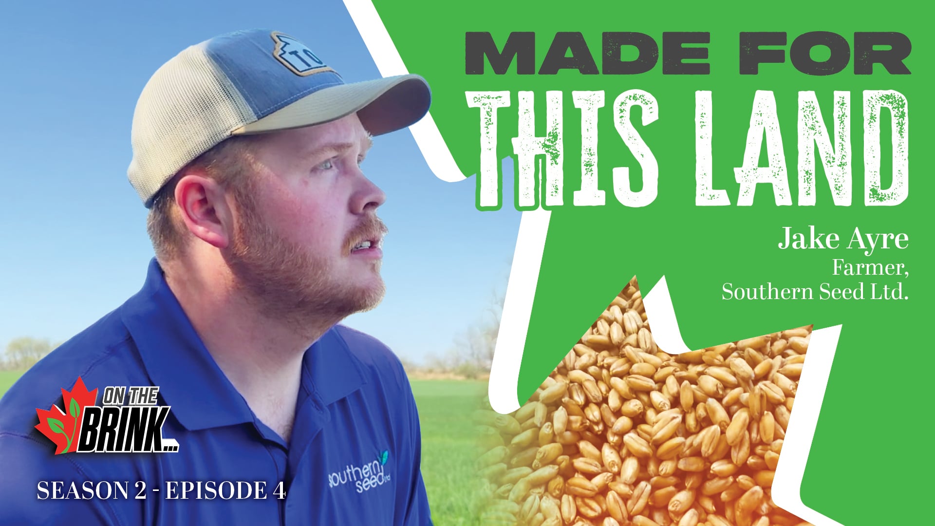 Manitoba seed grower Jake Ayre making the case for Canadian plant breeding investment.