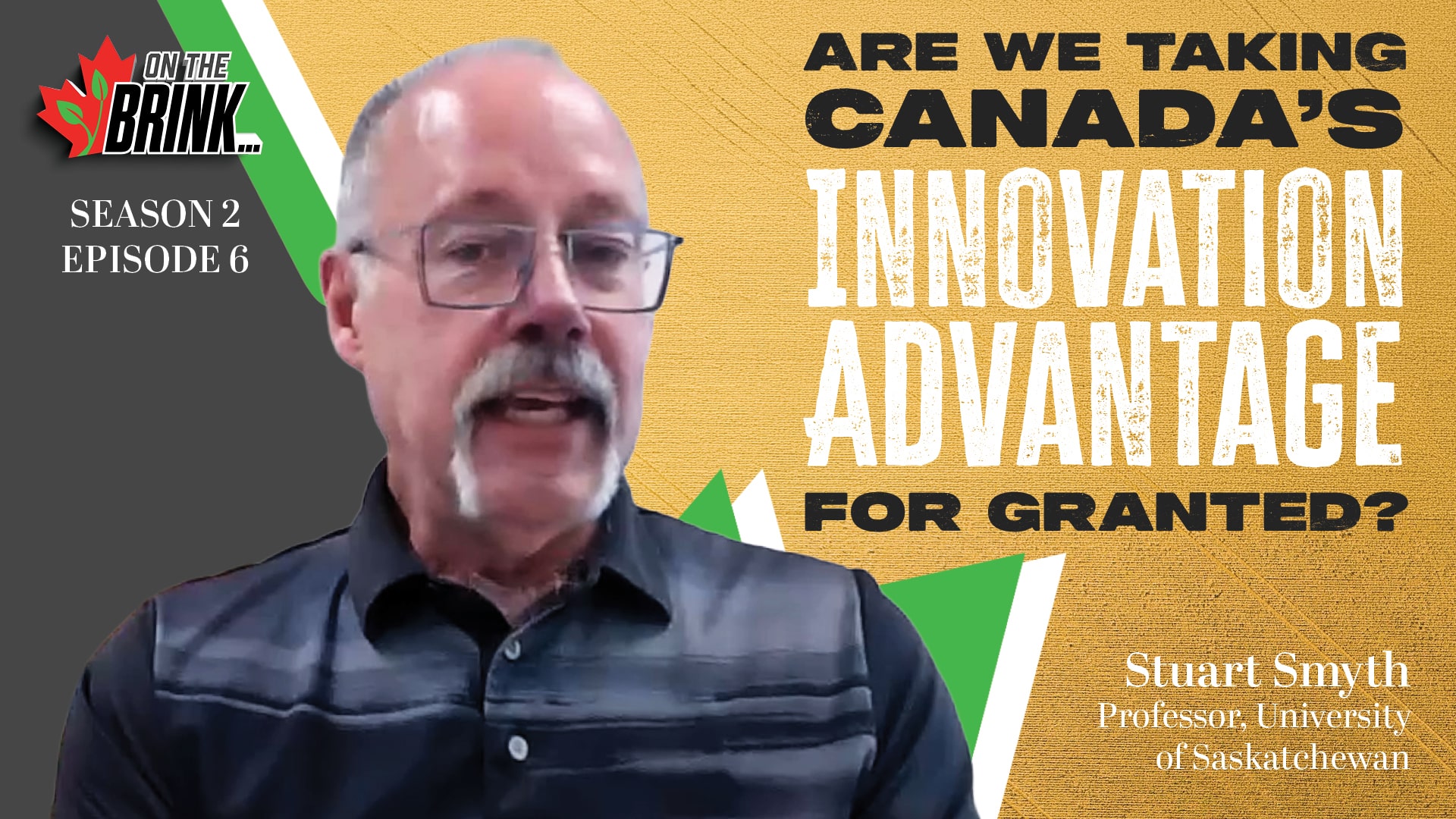 Stuart Smyth of the University of Saskatchewan discussing Canadian agricultural R&D investment on On The Brink.
