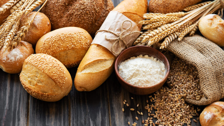 Assortment of baked bread